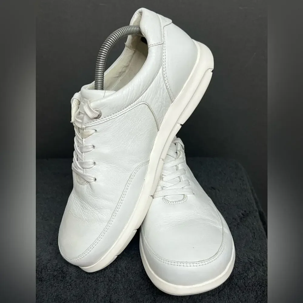 Birkenstock Manitoba Mens White Leather Comfort Shoes Size 41 US 8M CLEAN